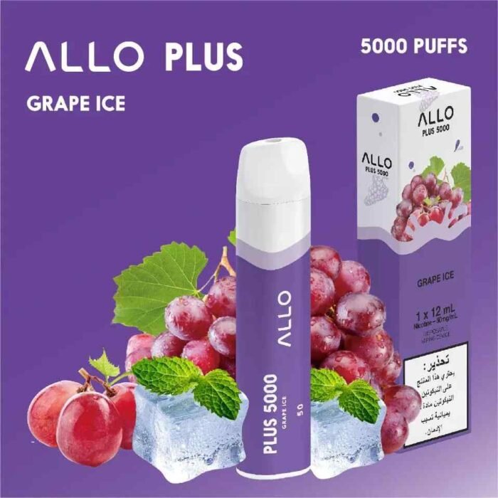 GRAPE ICE ALLO Plus 5000Puffs 50mg Disposable Vape in Dubai