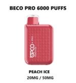 PEACH ICE beco pro 6000 puffs price in dubai