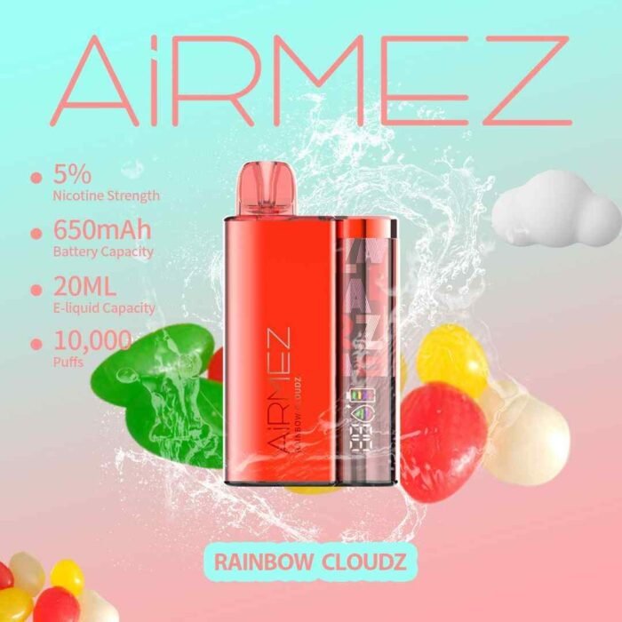 RAINBOW CLOUDZ AIRMEZ 10000 Puffs Disposable Vape in Dubai