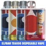 ELFBAR TE 6000 Disposable 6000 Puffs 5% Vape Price in Dubai