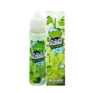 BAZOKA 60ml Vape Juice Price in Dubai GREEN APPLE ICE SOUR STRAWS