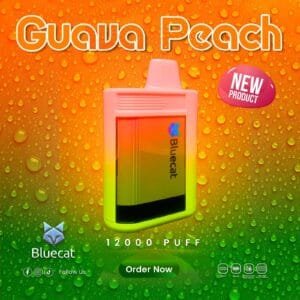 BLUECAT 12000 Puffs Price in Dubai GUAVA PEACH
