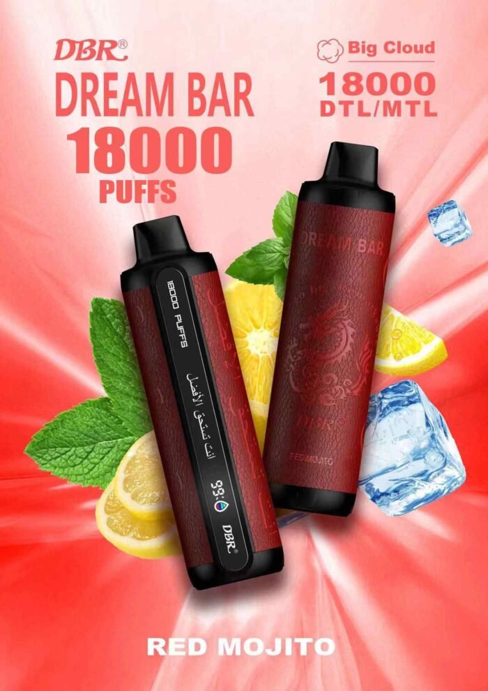 DBR Dream Bar 18000 Puffs Price in Dubai RED MOJITO