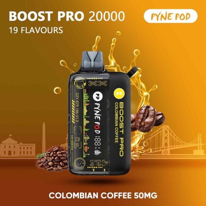 PYNE POD BOOST PRO 20000 Puffs Price in Dubai COLOMBIAN COFFEE