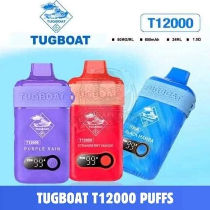 Best TUGBOAT T12000 Puffs 50Mg Disposable Vape