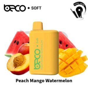 BECO SOFT 6000 Puffs Disposable Vape Peach Mango Watermelon