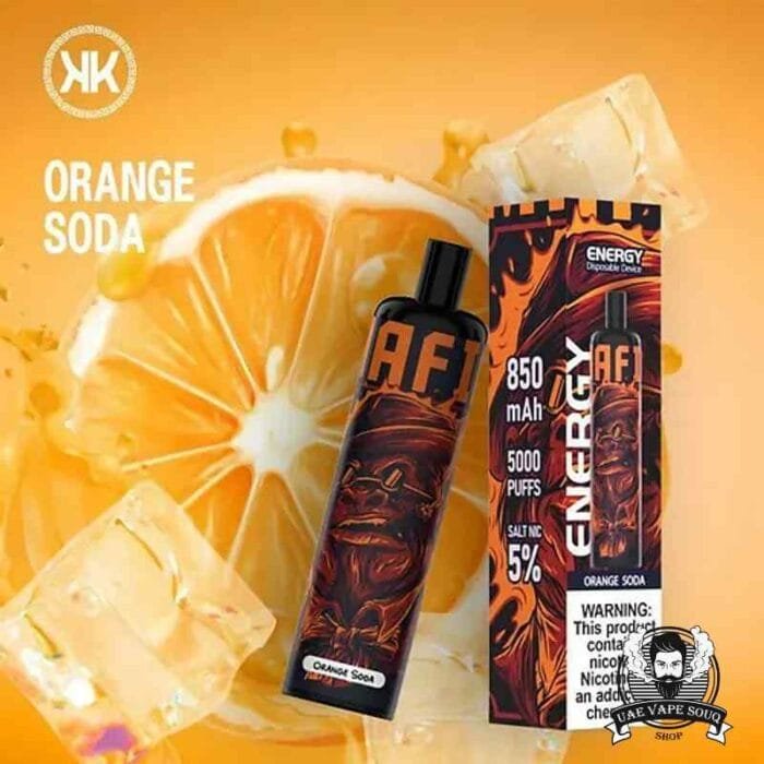 KK ENERGY Bar 5000 Puffs Disposable Vape Price in Dubai Orange Soda