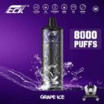 KK ENERGY Bar 8000 Puffs Disposable Vape Price in Dubai Grape Ice