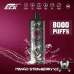 KK ENERGY Bar 8000 Puffs Disposable Vape Price in Dubai Mango Strawberry Ice