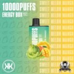 KK ENERGY Box 10000 Puffs Disposable Vape Price in Dubai Sweet-Melon-Mango