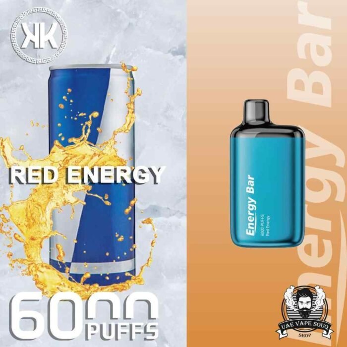 KK Energy Bar 6000 Puffs Disposable Vape Price in Dubai Red Energy