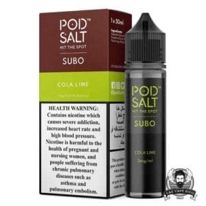 POD SALT Subo 50ml 3mg Nicotine E-Juice Price in Dubai Cola Lime
