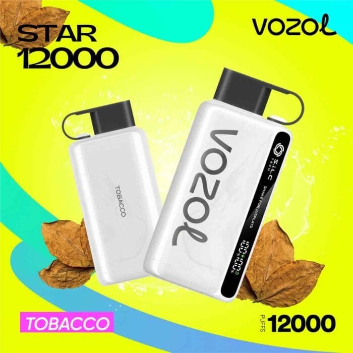 VOZOL STAR 12000 Puffs 50mg Disposable Vape Price in Dubai Tobacco