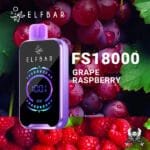 ELF BAR FS18000 50MG 18000 Puffs Disposable Vape Price in Dubai Grape Raspberry