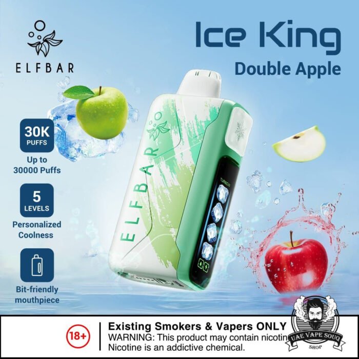 ELF BAR ICE KING 30000 PRICE IN DUBAI DOUBLE APPLE