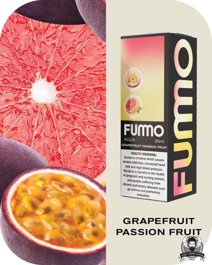 FUMMO Aqua Saltnics 20MG Price in Dubai Grapefruit Passion Fruit