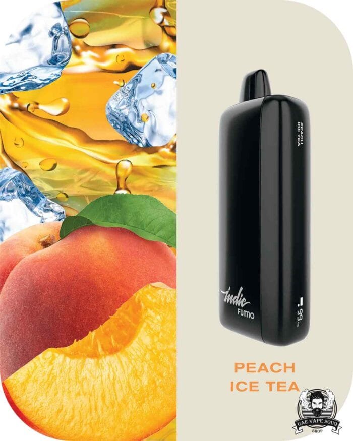FUMMO Indic 12000 Puffs 20MG Disposable Vape Price in Dubai Peach Ice Tea