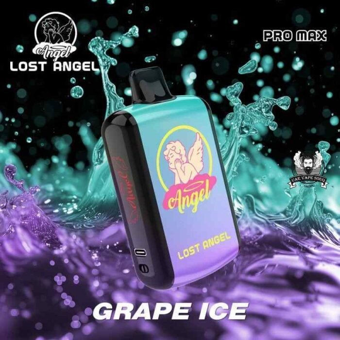 LOST ANGEL 20000 Puffs 50MG Pro Max Disposable Vape in Dubai Grape Ice