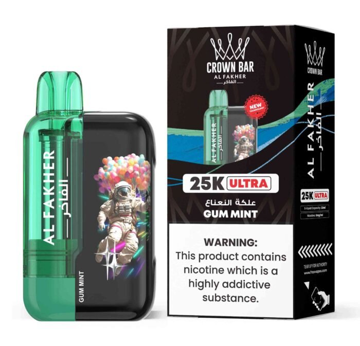 AL FAKHER Crown Bar Ultra 25000 Puffs 5MG Disposable Vape in Dubai