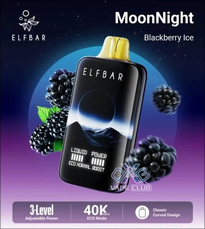 ELF BAR MOON NIGHT 40000 PUFFS Blackberry Ice