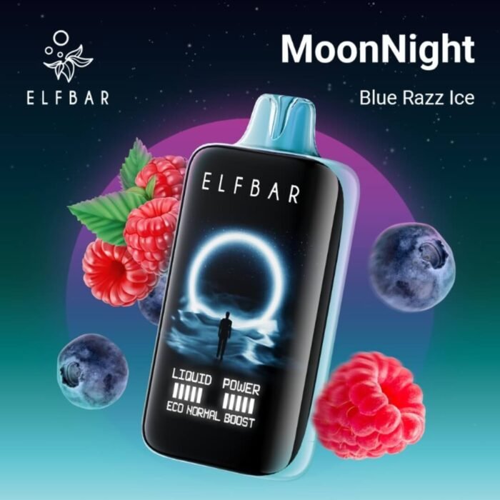 ELF BAR MOON NIGHT 40000 PUFFS Blue Razz Ice