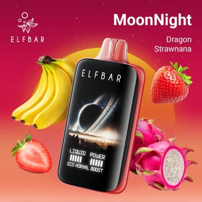ELF BAR MOON NIGHT 40000 PUFFS Dragon Strawnana
