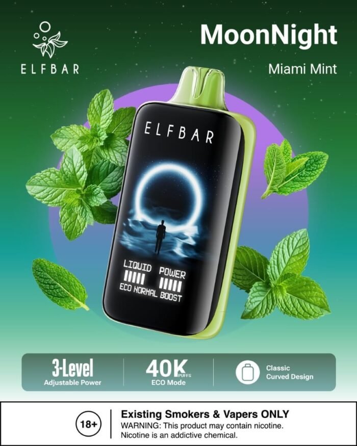 ELF BAR MOON NIGHT 40000 PUFFS Miami Mint