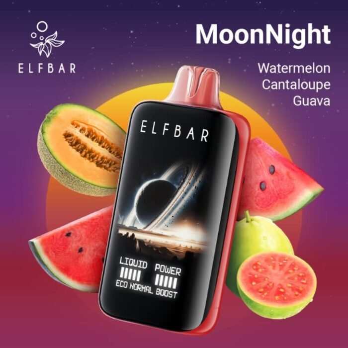 ELF BAR MOON NIGHT 40000 PUFFS Watermelon Cantaloupe Guava