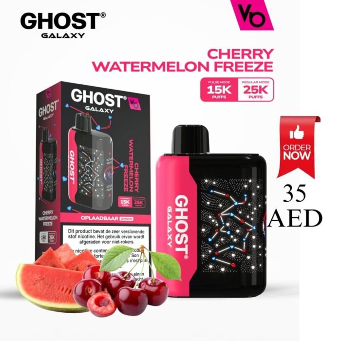GHOST GALAXY 25000 PUFFS 20MG Cherry Watermelon Peach