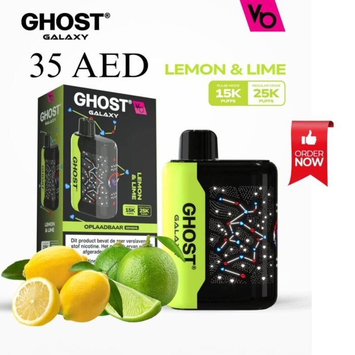 Vapes Bars Ghost Galaxy 25000 PUFFS 20MG Lemon Lime