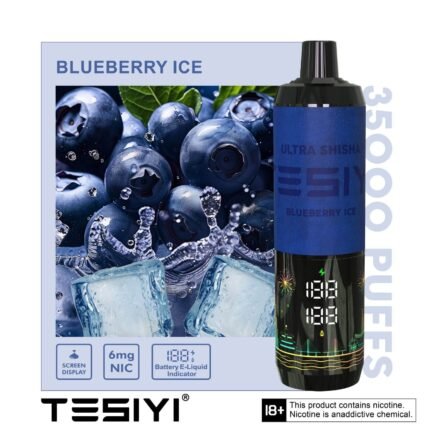 TESIYI ULTRA SHISHA 6MG NICOTINE 35000 PUFFS - Blueberry Ice