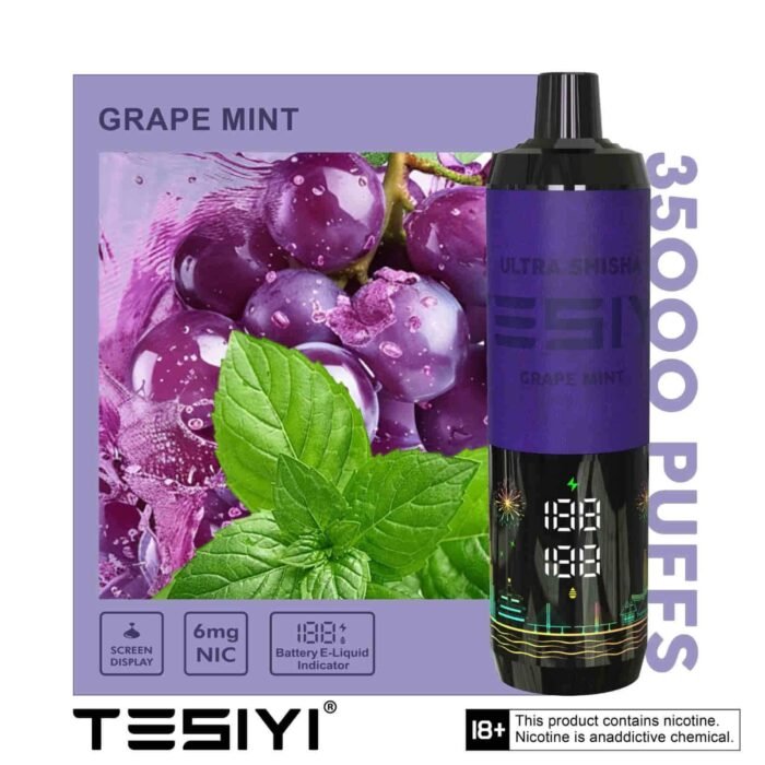 TESIYI ULTRA SHISHA 35000 PUFFS Grape Mint