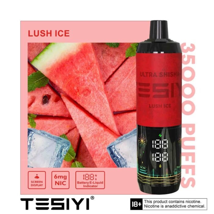 TESIYI ULTRA SHISHA 6MG NICOTINE 35000 PUFFS Lush Ice