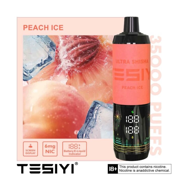 TESIYI ULTRA SHISHA 35000 PUFFS Peach Ice