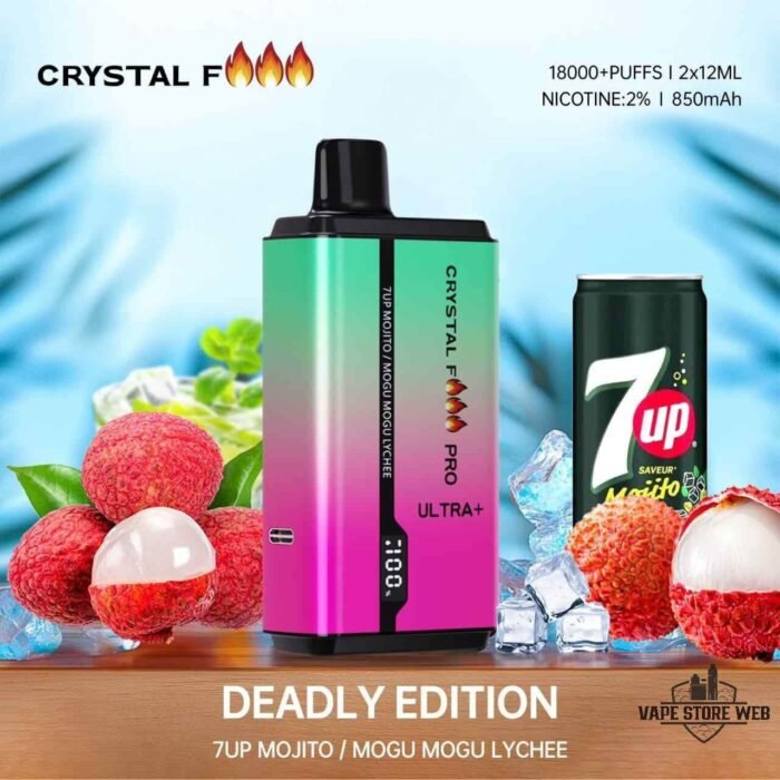 CRYSTAL Fire Pro Ultra 18000 Puffs 7UP Mojito