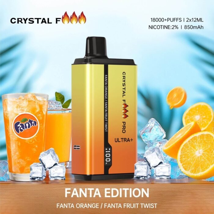CRYSTAL Fire Pro Ultra 18000 Puffs Fanta Orange