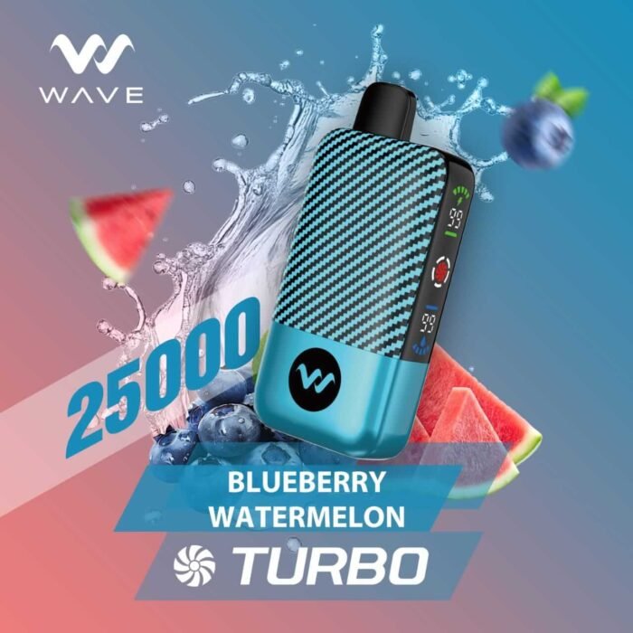 WAVE Turbo 25000 Puffs 50MG Disposable Vapep Price in Dubai Blueberry Watermelon