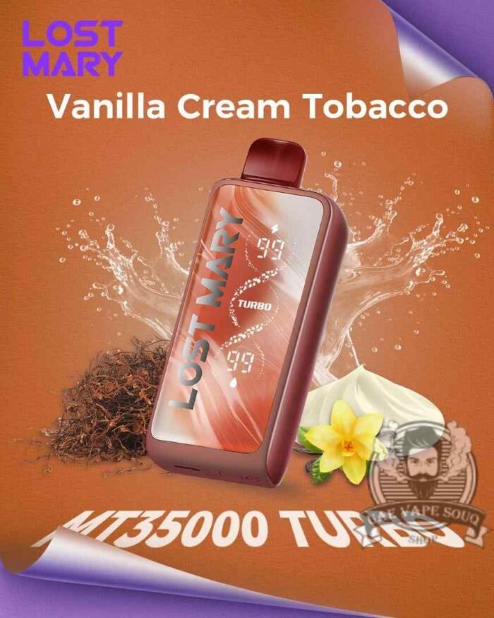 Lost-Mary-Turbo-MT35000-Puffs-50mg-Nicotine-Vanilla-Cream-Tobacco